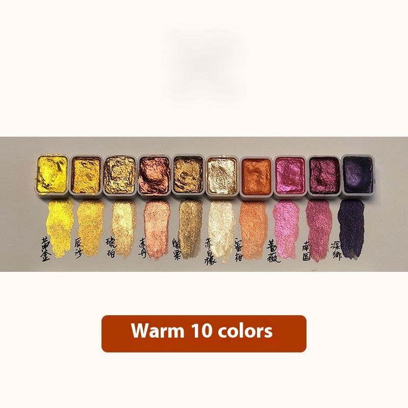 Traditional Chinese Watercolor Mineral Pearlescent Paint