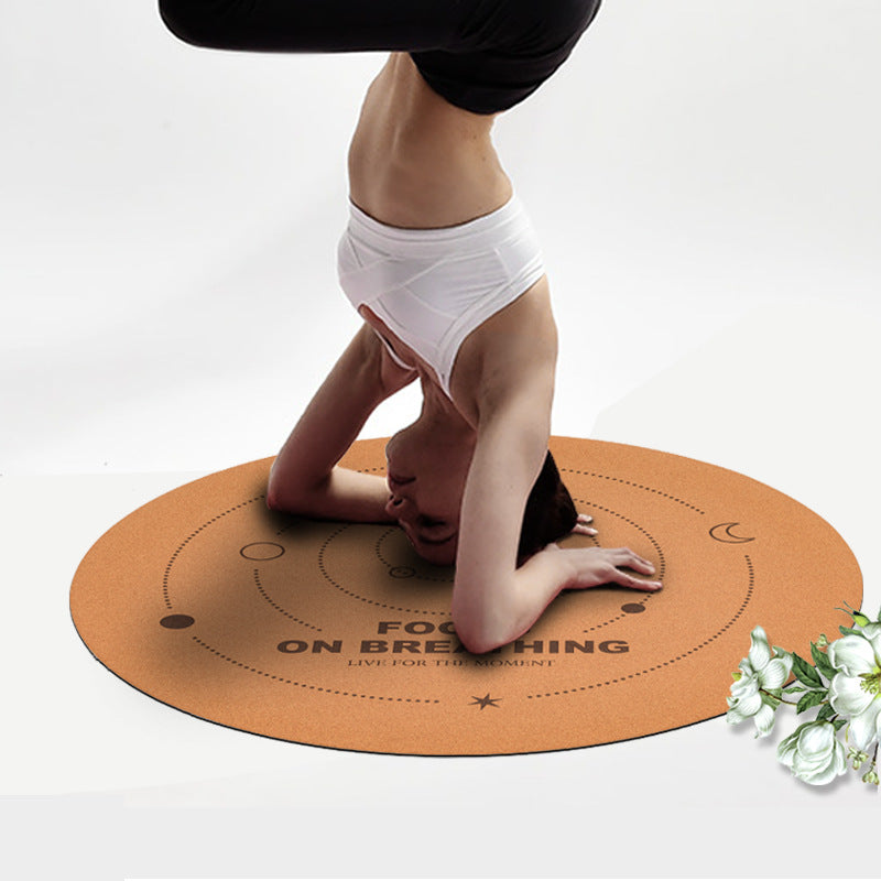 Cork & Natural Rubber Meditation Mat – Non-Slip Eco-Friendly Practice Surface