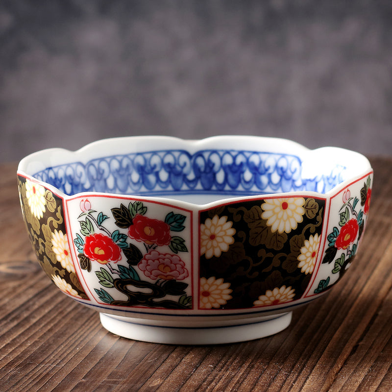 Japanese Traditional Design Ceramic Soup Plates and Bowls