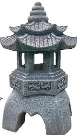 Japanese Style Solar GD Zen Garden Resin Lamp Landscape Resin