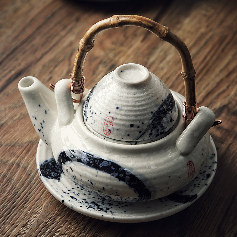Japanese Ceramic Seafood Soup Pot