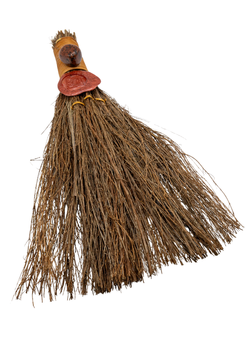 12" Mahogany Obsidian Cinnamon Witch's Broom