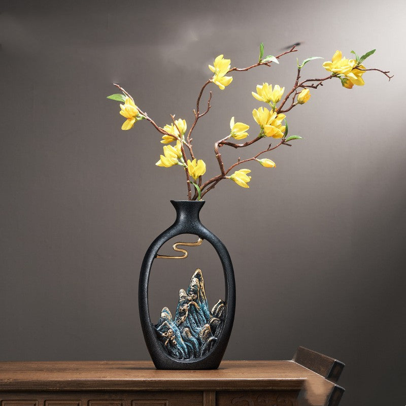 Gaoshan Chinese Scenery Vase