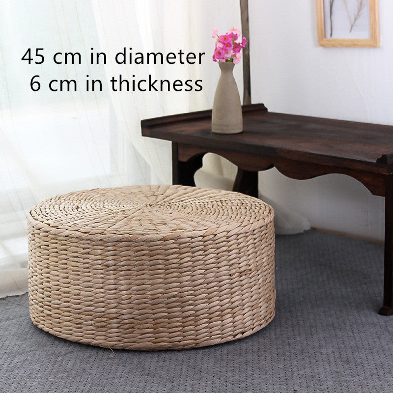 Tatami Straw Woven Meditation Cushion