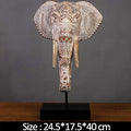 Southeast Asian Resin Elephant Figurine Decor