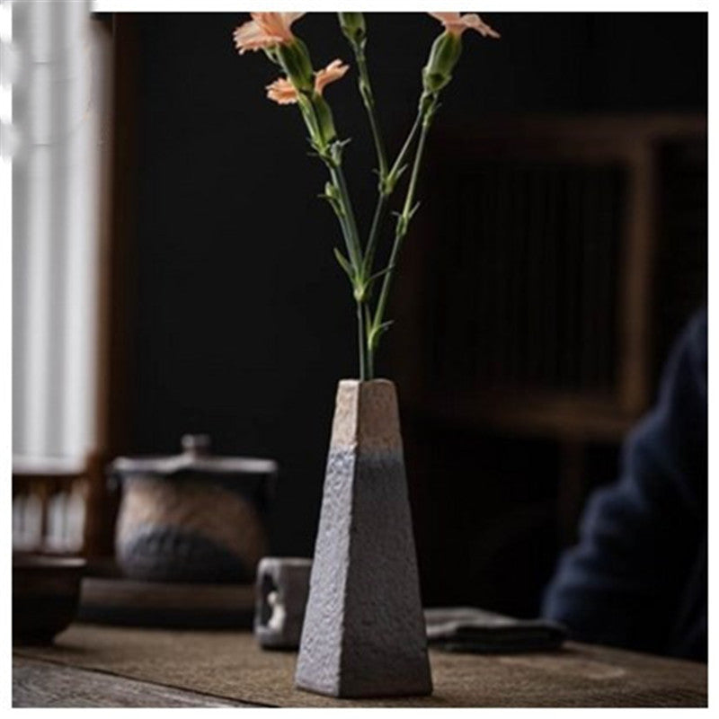 Gold Ceramic Zen Bud Vase – 3 Sculptural Shapes
