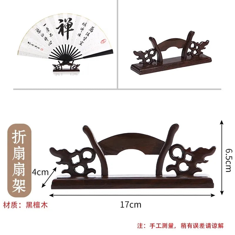 Wood Fan Display Stand for Folding & Round Silk Fans