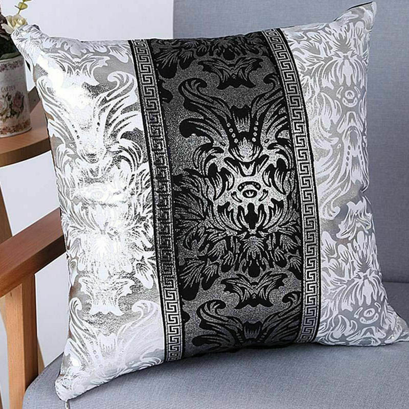 Modern Chinoiserie Porcelain Patchwork Cushion Cover