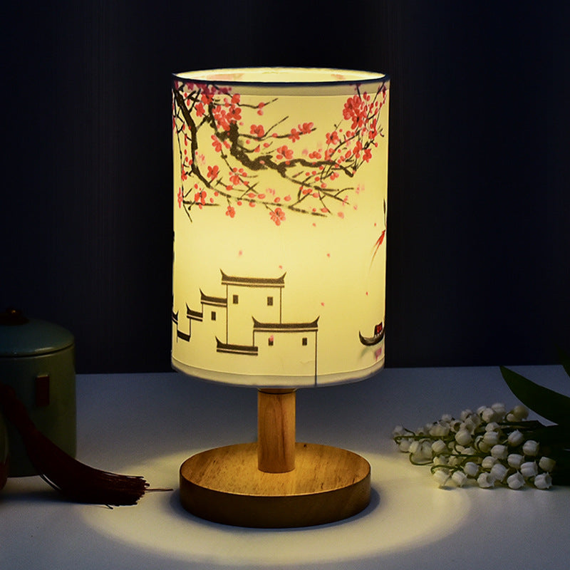 Guo Feng Cozy Table Lamp Bedroom Bedside Chinese Style Decoration