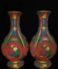Qing-Style Lacquerware Flower & Bird Vase – 25cm (Collectible)