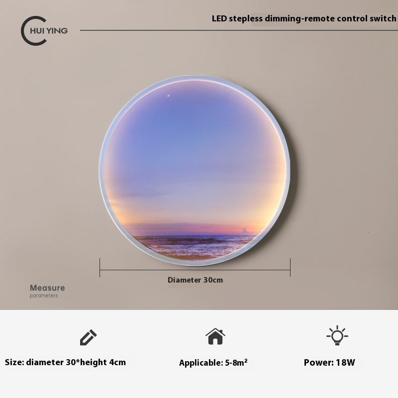 Moon Background Wall Lamp