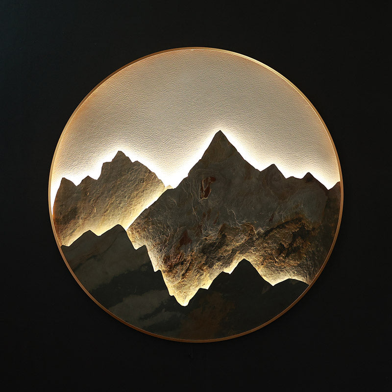 Modern Chinese Style Round Wall Art