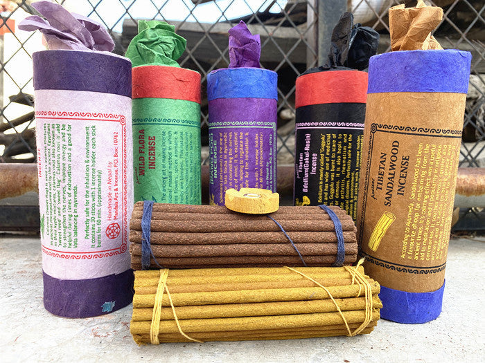 Tibetan Long Stick Incense – Multiple Scents (60-Minute Burn)