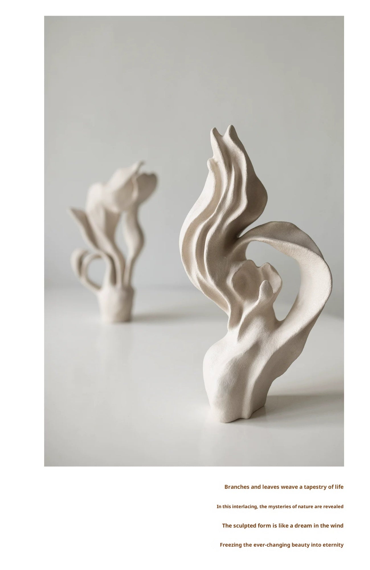 Handcrafted Wabi‑Sabi Resin Art Vase – Minimalist Sculpture