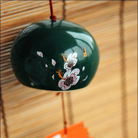 Japanese Cherry Blossom Ceramic Wind Chimes