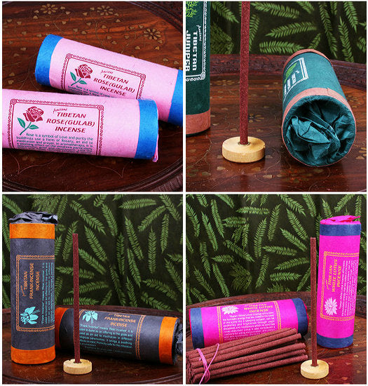 Tibetan Long Stick Incense – Multiple Scents (60-Minute Burn)