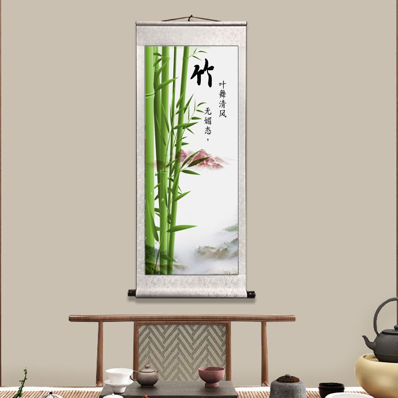 The 'Four Gentlemen' Traditional Rice Paper Scroll Paintings