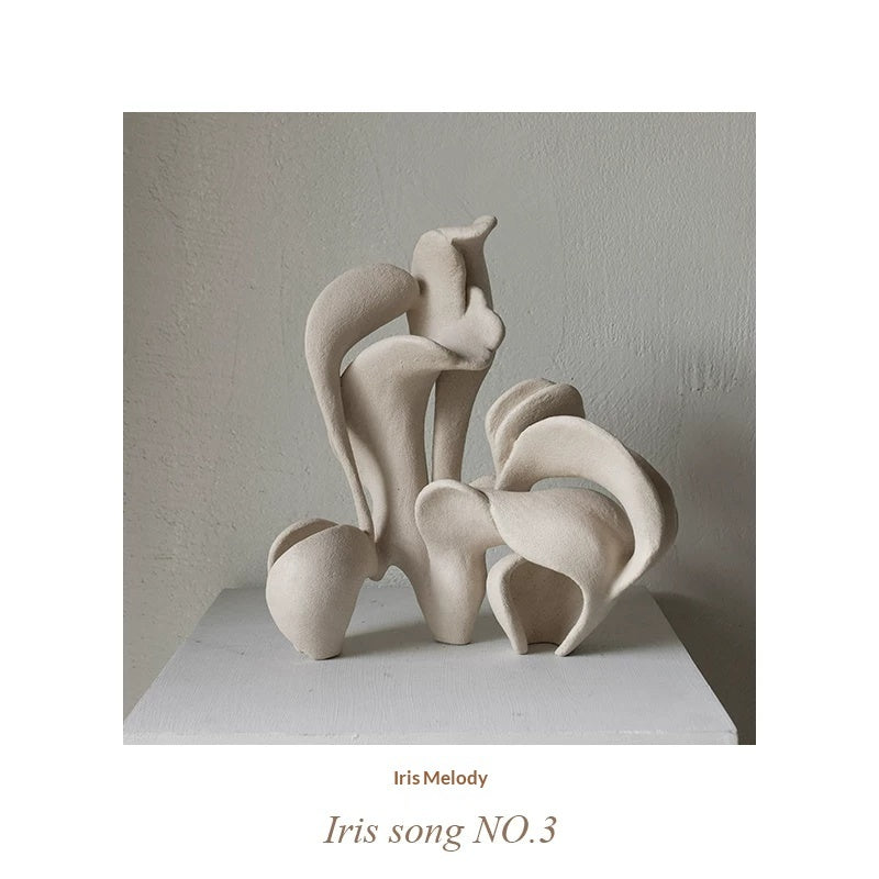 Handcrafted Wabi‑Sabi Resin Art Vase – Minimalist Sculpture