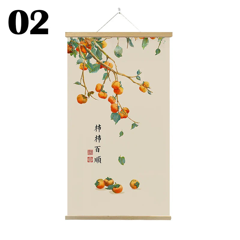 Japanese Ukiyoe Canvas Posters And Prints Home Decoration Painting Wall Art Picture With Solid Wood Hanging Scroll