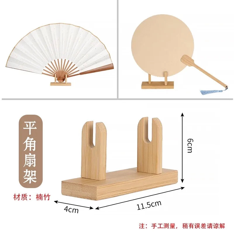 Wood Fan Display Stand for Folding & Round Silk Fans