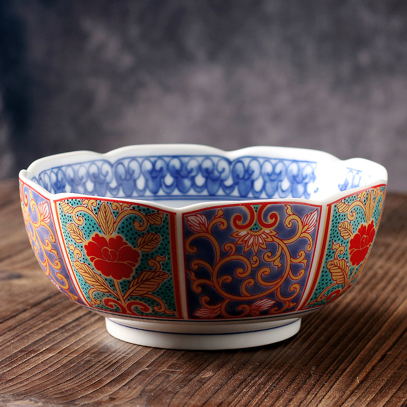 Japanese Traditional Design Ceramic Soup Plates and Bowls