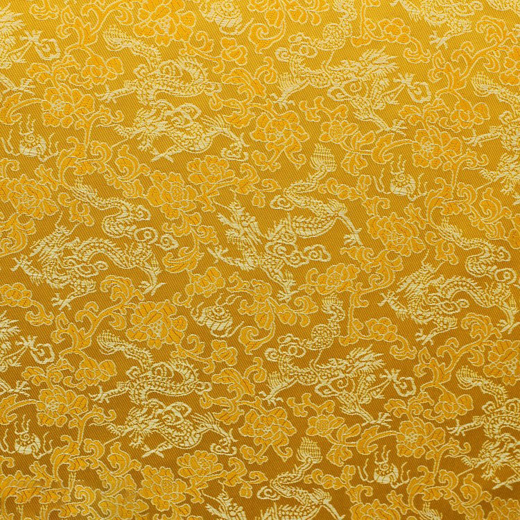 Multicolor Chinese Dragon Pattern Jacquard Fabric
