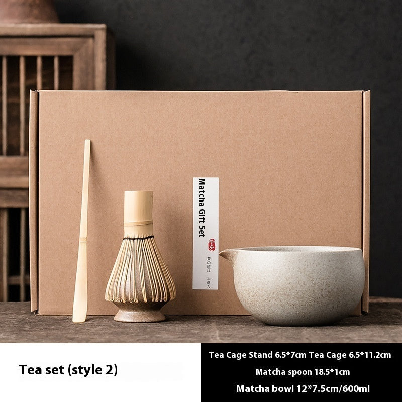 Japanese Ceramic Matcha Tea Bowl Japanese Tea Set Whisk Bamboo Matcha Brush Tea Ceremony Zen