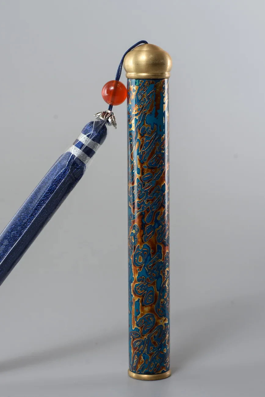 Incense Tube Lacquerware Tea Ceremony Scholar Zen Tool Fujian Province Handmade Speciality Incense Burner Cultural Artcraft