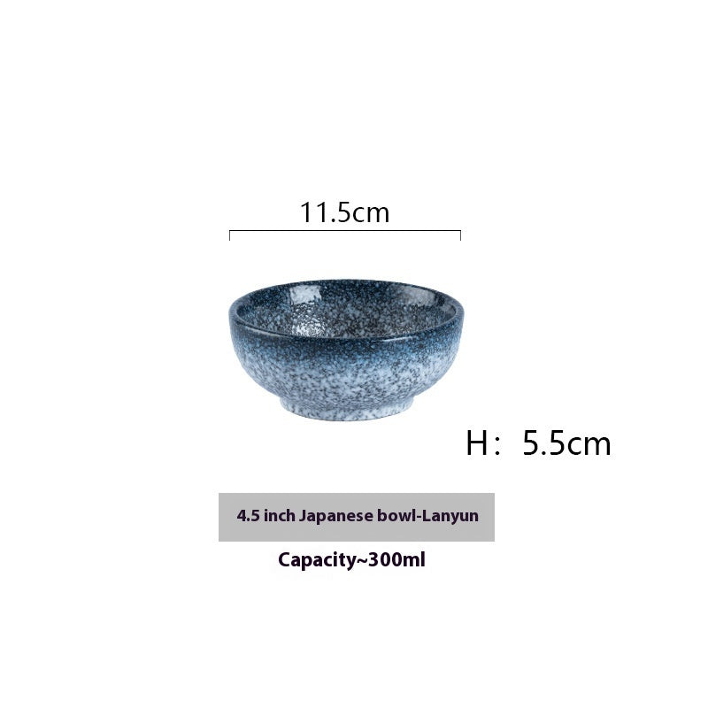 Japanese Style Porcelain Rice Bowls