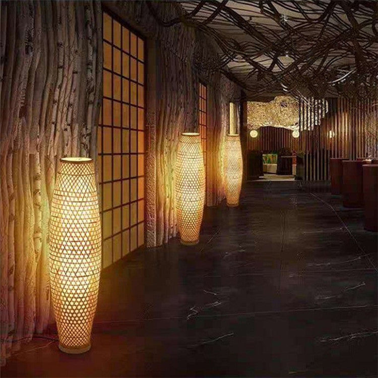 Southeast Asia Bamboo Floor Lamp
