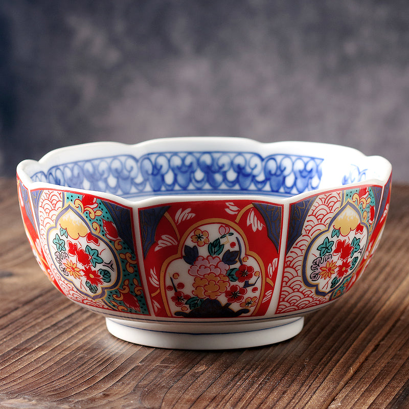 Japanese Traditional Design Ceramic Soup Plates and Bowls