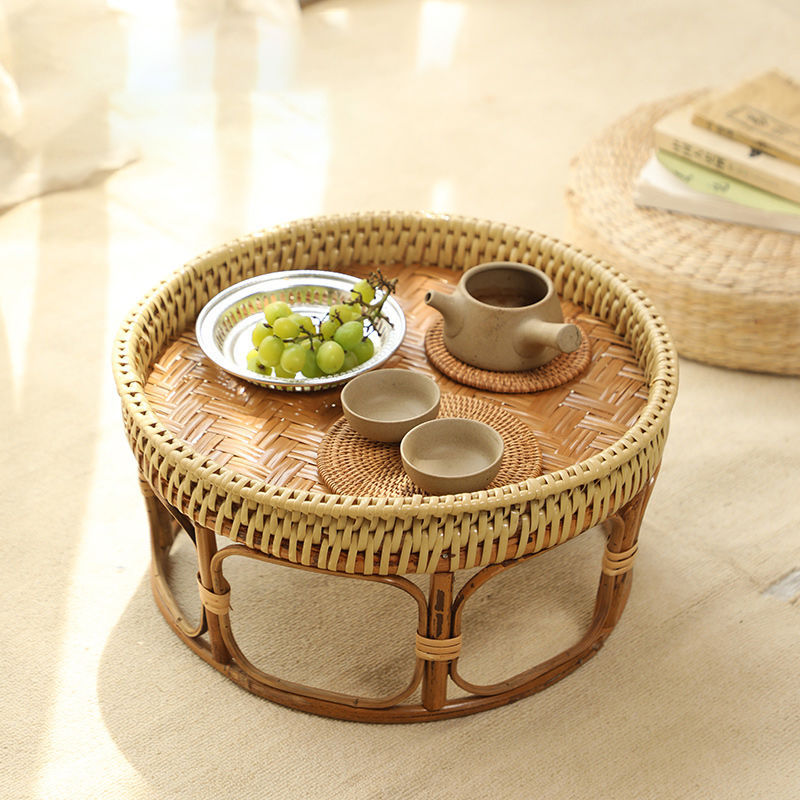 Handmade Japanese Bamboo & Rattan Low Table