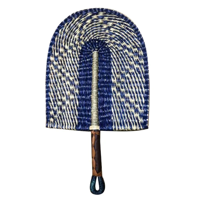 Traditional Handwoven Straw Fan for Wall Art Decorative Fan for Summer Party Drop Shipping