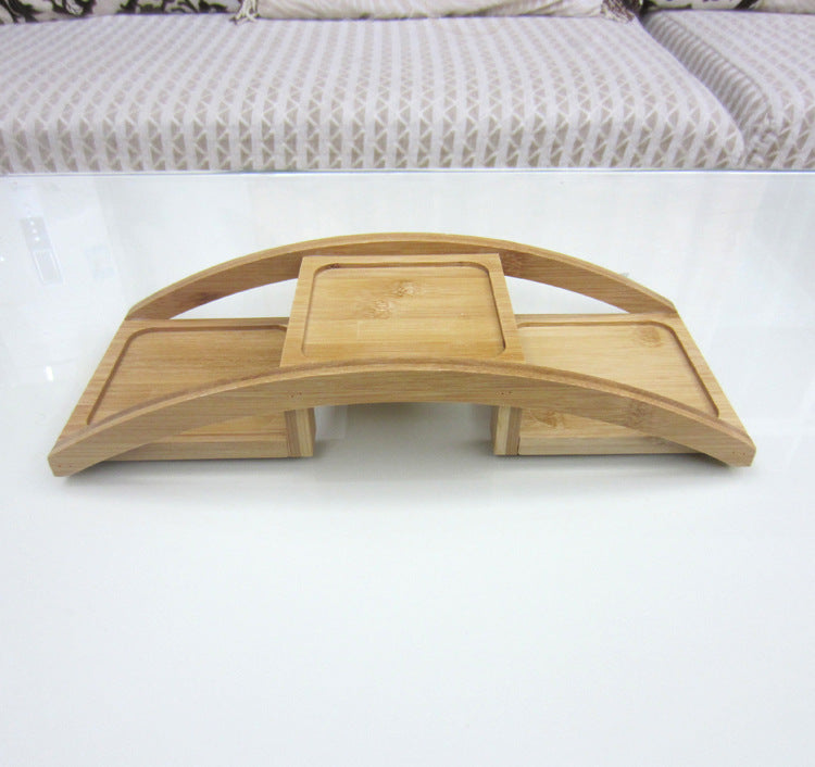 Small Multi-Tier Wood Plant Stand for Balcony Office