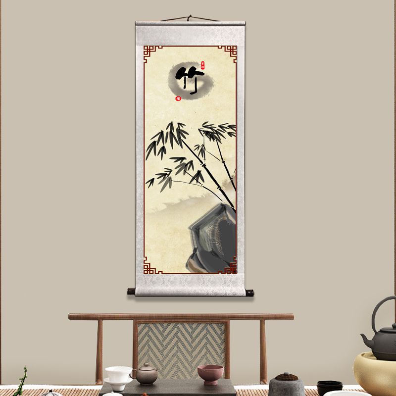 The 'Four Gentlemen' Traditional Rice Paper Scroll Paintings