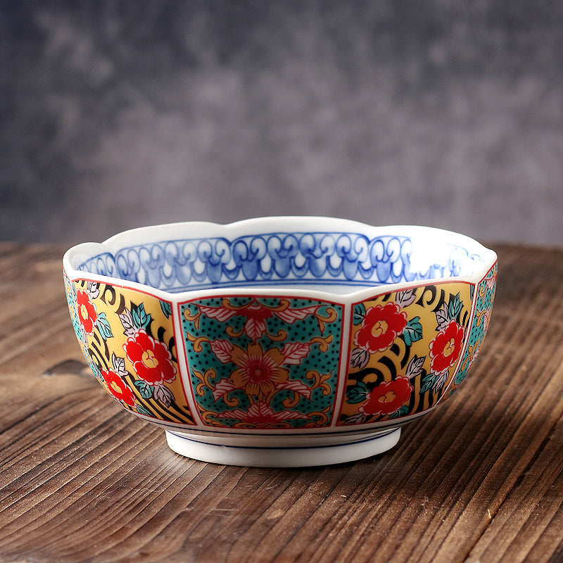 Japanese Traditional Design Ceramic Soup Plates and Bowls
