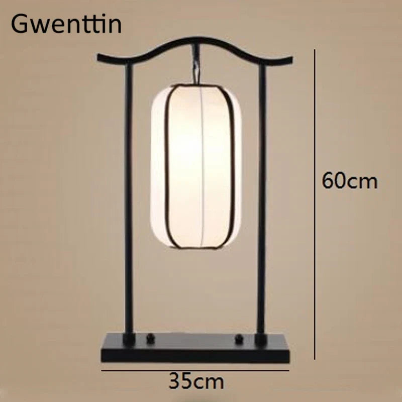 Chinese Classical Lantern Floor Lamps Fabric Standing Lights Living Room Bedroom Bedside Lighting Fixtures Luminaire Home Decor