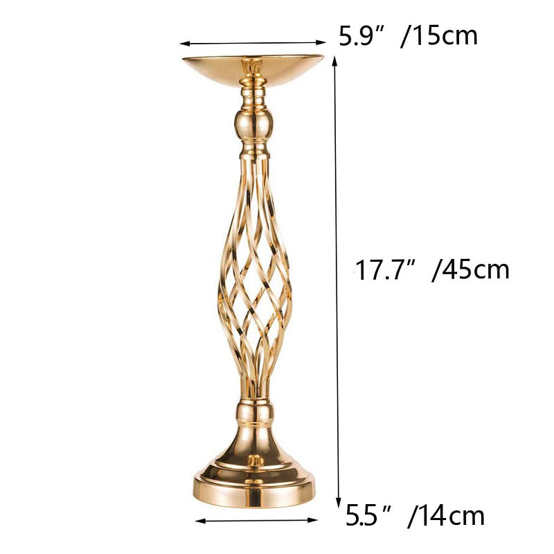 Table Candlesticks Gold Iron