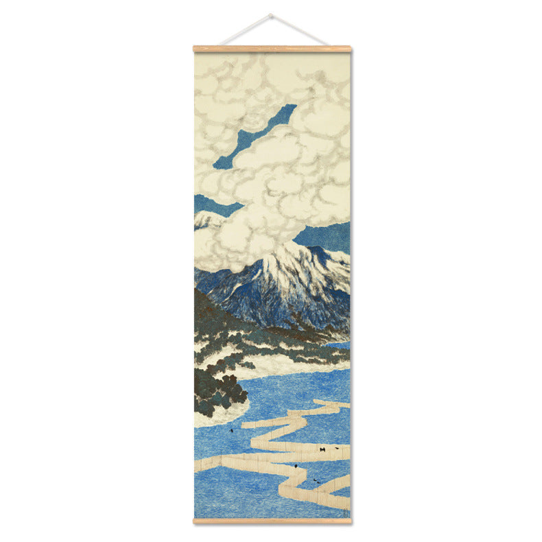 Japanese Shop Mural Scroll – Restaurant-Style Wall Hanging (Multiple Sizes)