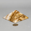 Banded Chocolate Calcite Pyramid