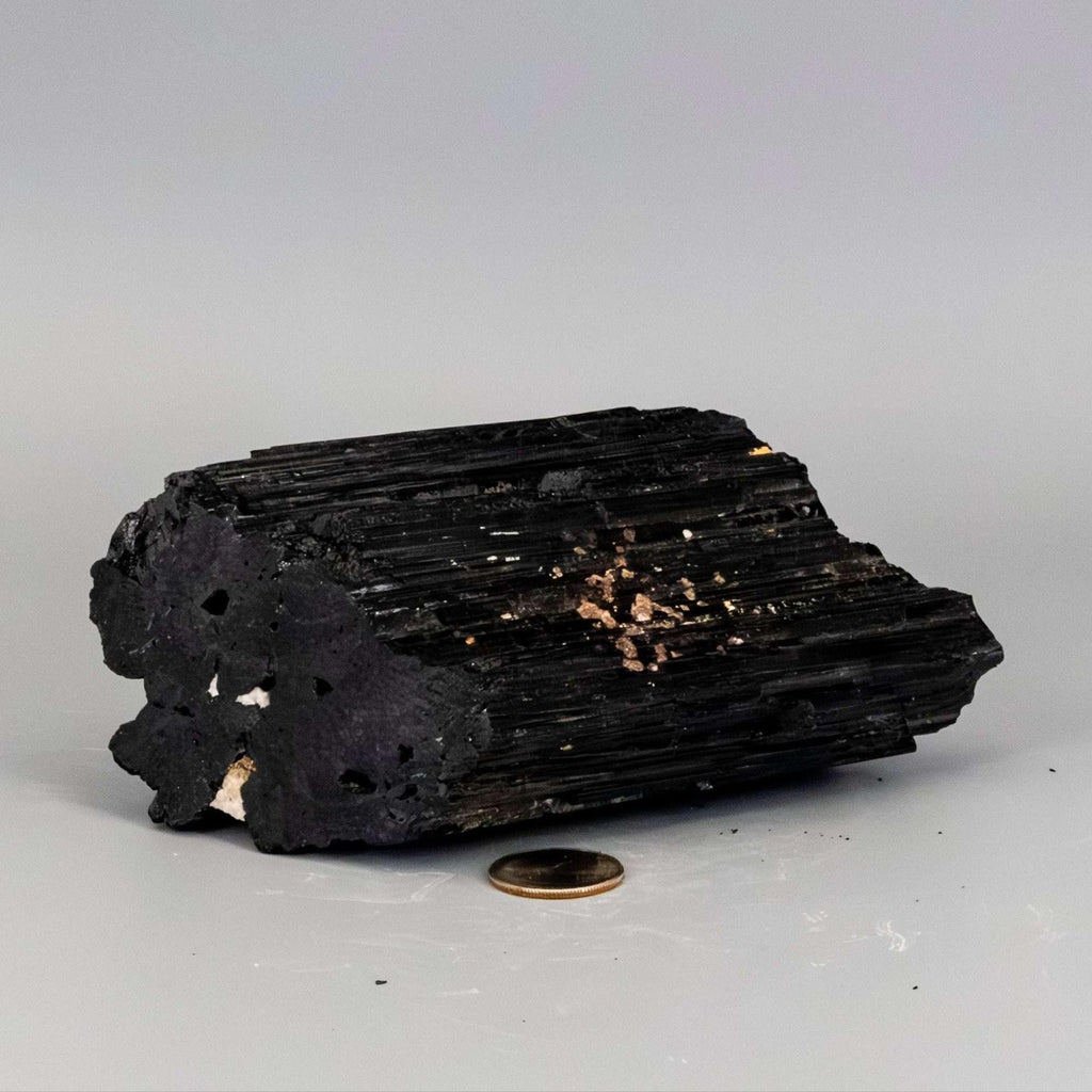 Big Black Tourmaline Hunk w/t Quartz Inclusions