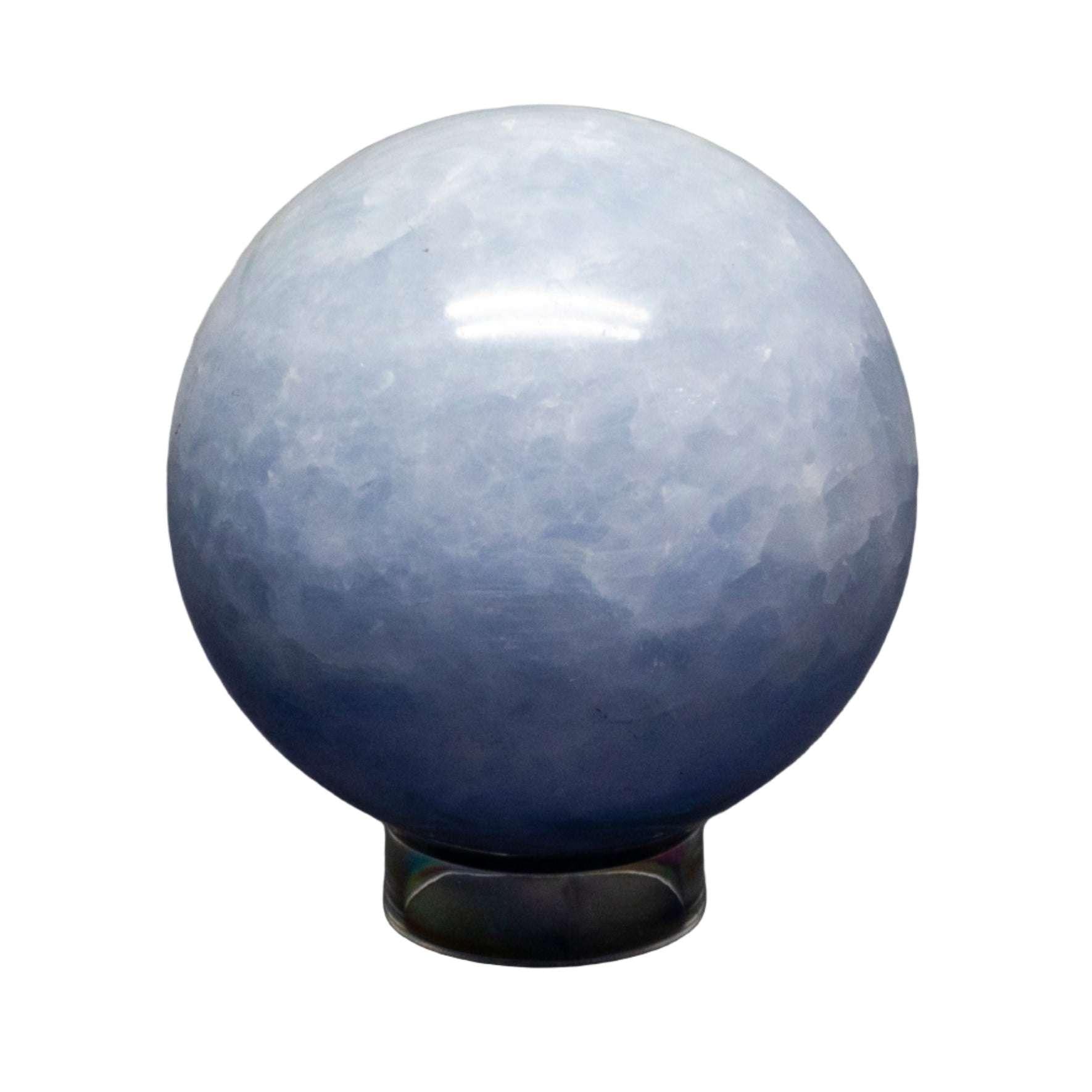Blue Calcite Spheres 72-93mm