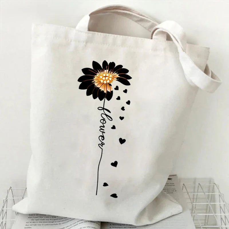 Witchy Floral & Moon Tote Bags