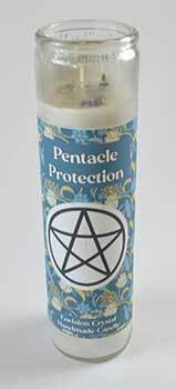 Pentacle Protection aromatic jar candle