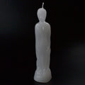 8" White Male candle