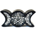 Black Triple Moon candle