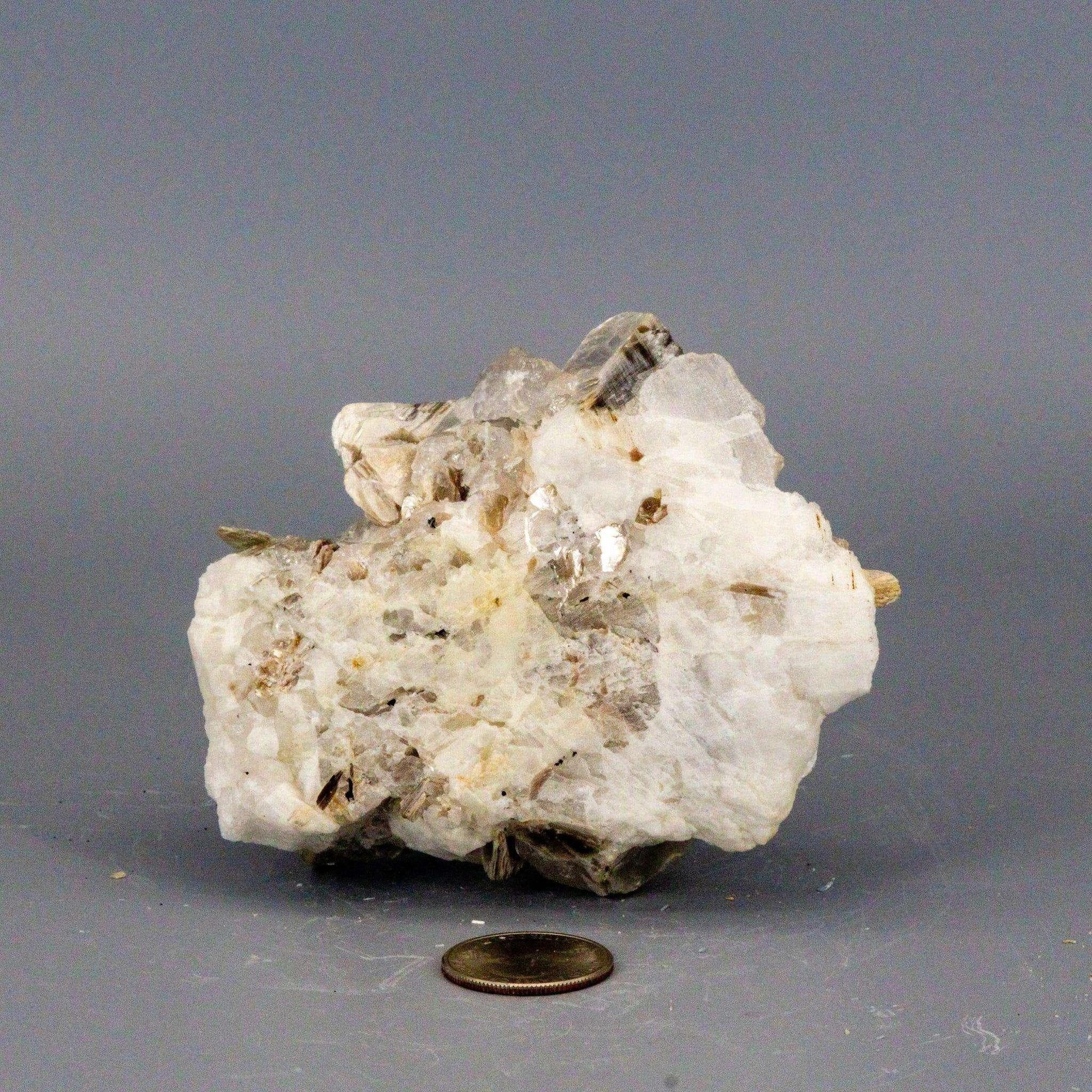 Clear Quartz Cluster Book Muscovite Calcite AAAA+