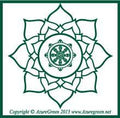Buddha Wheel bumper sticker