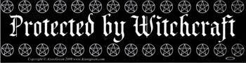 Protected By Witchcraft bumper sticker