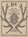 Elk Prayer poster